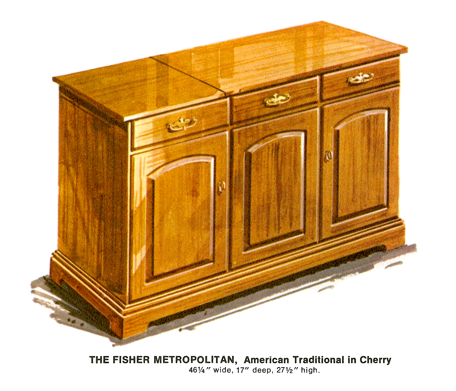 1967 Fisher M-4592-AT Metropolitan American Traditional Console